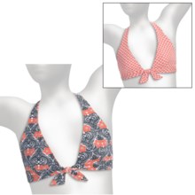 Carve Designs Bondi Bikini Swimsuit Top - UPF 50+, Reversible, Halter (For Women) in Batik/Palmilla Ii - Closeouts