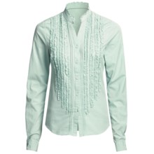 Carve Designs Hailey Shirt - Cotton, Long Sleeve (For Women) in Glass - Closeouts