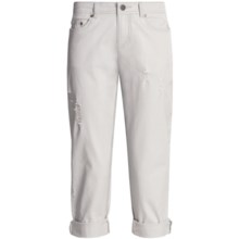 Carve Designs Phoenix Boyfriend Capri Pants (For Women) in Silver - Closeouts