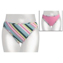 Carve Designs Rodeo Bikini Swimsuit Bottoms - UPF 50+, Reversible (For Women) in Stargazer/Stripe - Closeouts