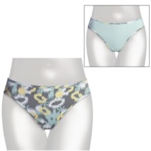 Carve Designs Rodeo Bikini Swimsuit Bottoms - UPF 50+, Reversible (For Women) in Surf Ikat/Surf - Closeouts