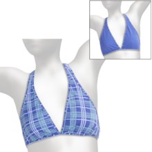 Carve Designs Rodeo Bikini Swimsuit Top - UPF 50+, Reversible (For Women) in Blurple/Blurple Plaid - Closeouts