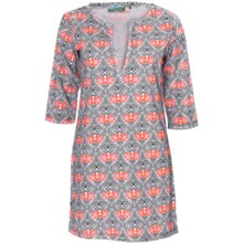 Carve Designs Sarlo Cover-Up Dress- Organic Cotton, 3/4 Sleeve (For Women) in Palmilla Ii W/Dusk - Closeouts
