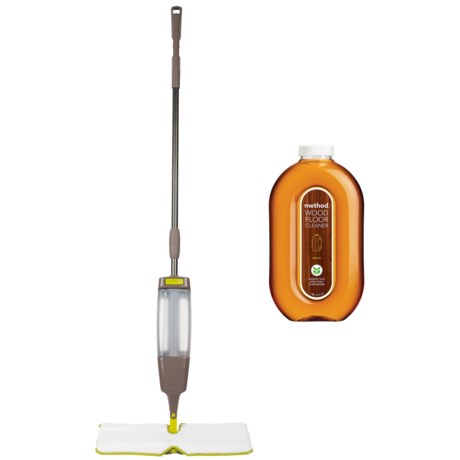 Casabella Flip and Spray Mop with Method Wood Floor Cleaner