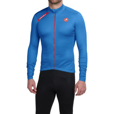 Castelli Puro Cycling Jersey Full Zip, Long Sleeve (For Men)