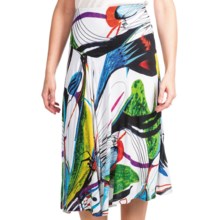 Casual Studio Knit Jersey Skirt (For Women) in White Multi - Closeouts