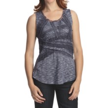 Casual Studio Lace Tank Top - Scoop Neck (For Women) in Blue - Closeouts