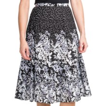Casual Studio Patterned Cotton Skirt (For Women) in Black/Grey - Closeouts