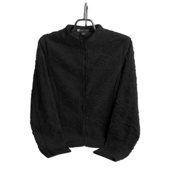 Casual Studio Scroll Jacket - Cotton Canvas (For Women) in Black