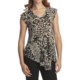 Casual Studio Shirred V-Neck Shirt - Sleeveless (For Women)