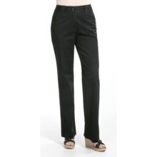 Casual Studios Low Waist Pants - Stretch Cotton (For Women) in Black - Closeouts