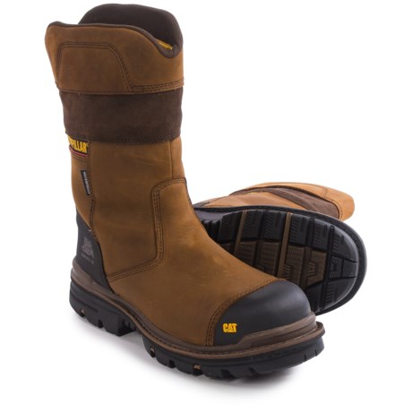 Caterpillar Bolted Work Boots Waterproof, Composite Safety Toe (For Men)