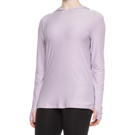 Avalanche Celeste Sun Protection Hooded Shirt - UPF 50+, Long Sleeve (For Women) - LILAC (L )