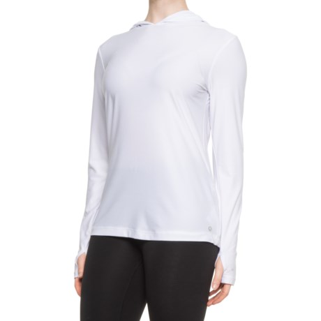 Avalanche Celeste Sun Protection Hooded Shirt - UPF 50+, Long Sleeve (For Women) - WHITE (L )