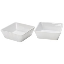 Certified International Bistro Small Square Bakers - Set of 2 in White - Closeouts