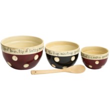 Certified International Family Table Mixing Bowl Set - 3-Piece, Ceramic in Family Table - Closeouts