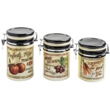 Certified International Farm Fresh Canister Set - Ceramic, 3-Piece in Farm Fresh - Closeouts