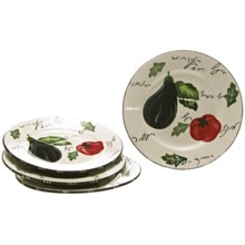 Certified International Melanzana Dinner Plates - Set of 4 in Melanzana - Closeouts