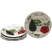 Certified International Melanzana Salad Plates - Set of 4 in Melanzana - Closeouts