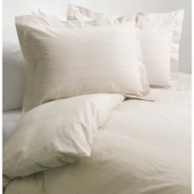 Certified Organic Cotton Flannel Duvet Set - 6.4 oz, Full-Queen in Ivory W/Grey - Closeouts