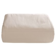 Certified Organic Cotton Flannel Duvet Set - 6.4 oz., King in Ivory W/Grey - Closeouts