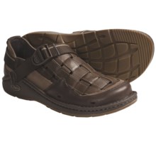Chaco Conundrum Sandals - Leather (For Men) in Shiitake/Travel - Closeouts