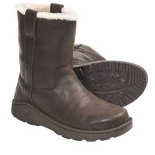 Chaco Credence Baa Snow Boots - Shearling Lined, Slip-Ons, Leather (For Men) in Chocolate Brown - Closeouts