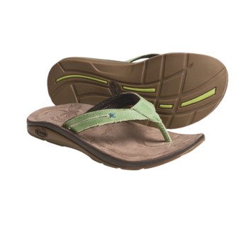Chaco Etesia EcoTread Thong Sandals - Flip-Flops, Recycled Materials (For Women) in Spinach