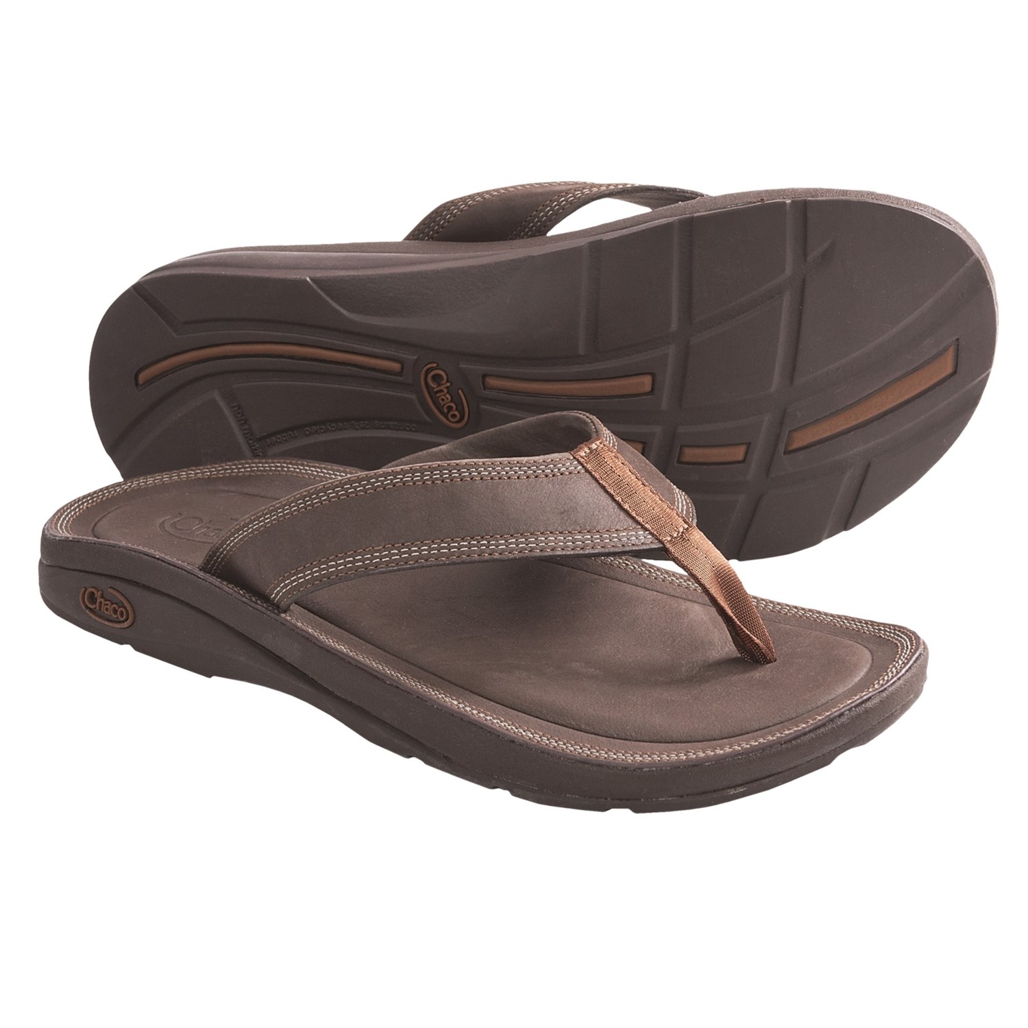 Chaco Flip of Faith EcoTread Flip-Flop Sandals - Leather (For Men) in ...