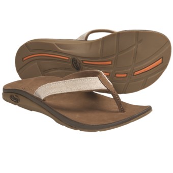 Chaco Flippa EcoTread Thong Sandals - Flip-Flops, Leather, Recycled Materials (For Women) in Sand