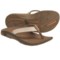 Chaco Flippa EcoTread Thong Sandals - Flip-Flops, Leather, Recycled Materials (For Women) in Sand