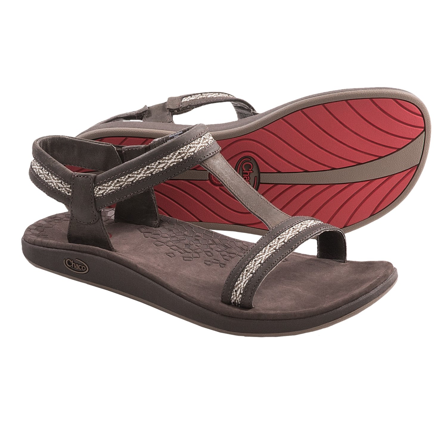 Chaco Junction Sandals - Leather (For Women) in Chocolate Brown
