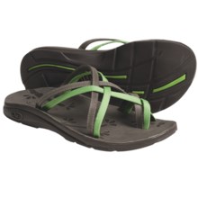 Chaco Leather Slip Ecotread Sandals - Recycled Materials (For Women) in Kiwi - Closeouts