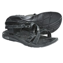 Chaco Local Ecotread Sport Sandals - Leather (For Women) in Black - Closeouts