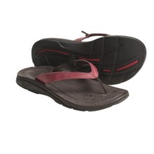 Chaco Locavore Ecotread Sandals - Leather-Recycled Materials Flip-Flops (For Women) in Red - Closeouts