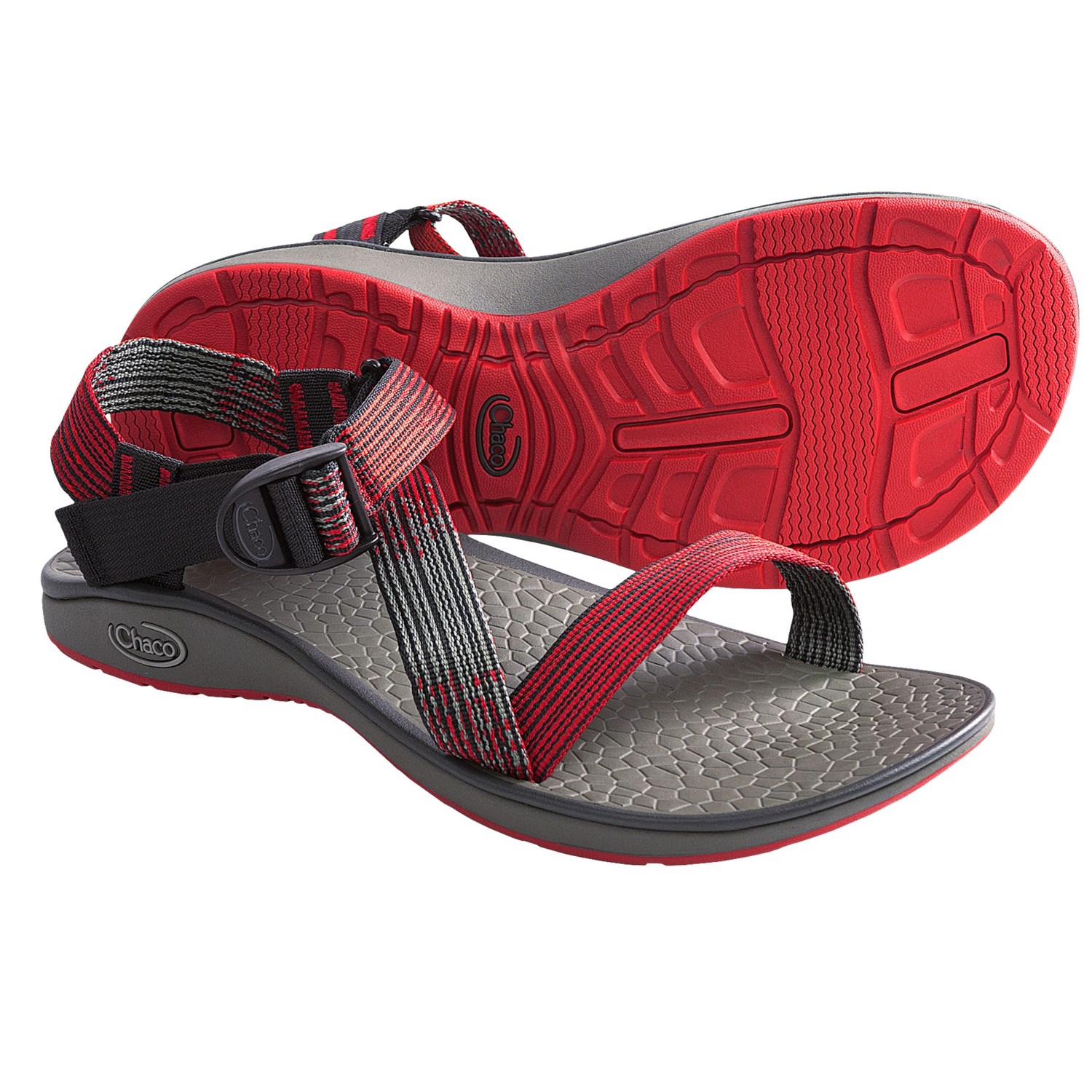 Chaco Mighty Sandals (For Men) in Deep Dive Red