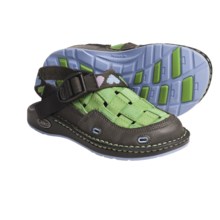 Chaco Paradox EcoTread Sandals - Recycled Materials (For Kids and Youth) in Kiwi/Hearts - Closeouts