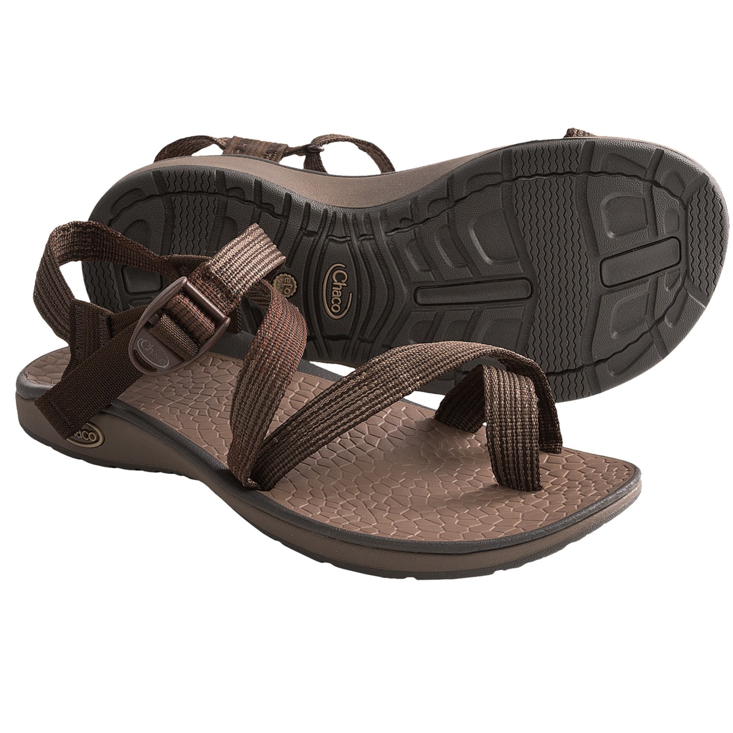 Chaco Rex Sport Sandals (For Men) in Deep Dive Brown
