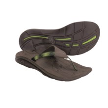 Chaco Switch Thong Sandals - Leather, Recycled Materials (For Women) in Field Green - Closeouts
