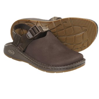 Chaco Toe Coop Clogs - Leather  (For Women) in Chocolate Brown/Craft