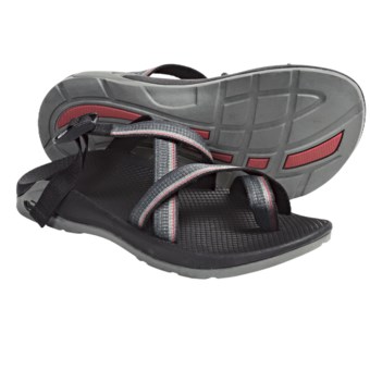 Chaco Zong Sandals - EcoTread (For Men) in Red Line