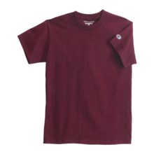 Champion Cotton Jersey T-Shirt - Short Sleeve (For Youth) in Maroon - Closeouts