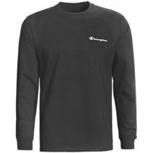 Champion Logo T-Shirt - Long Sleeve (For Men) in Black - 2nds