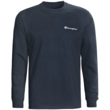 Champion Logo T-Shirt - Long Sleeve (For Men) in Navy - 2nds