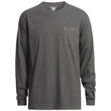 Champion Pocket T-Shirt - Long Sleeve (For Men) in Charcoal Heather - 2nds