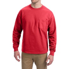 Champion Pocket T-Shirt - Long Sleeve (For Men) in Red - 2nds