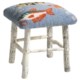Chandler 4 Corners Hickory and Wool Foot Stool