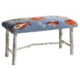Chandler 4 Corners Hickory and Wool Twig Bench