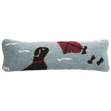 Chandler 4 Corners Hooked Wool Pillow - 8x24" in Fly A Kite - Closeouts