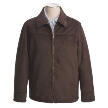 Chaps Faux-Shearling Microsuede Jacket (For Men) in Brown - Closeouts